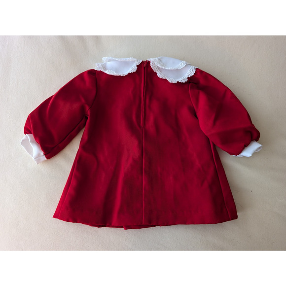 Lot of 3 Vintage 1980s Girls Dresses Sailor Ruffles Made in USA Holidays Size 2T - Picture 9 of 14